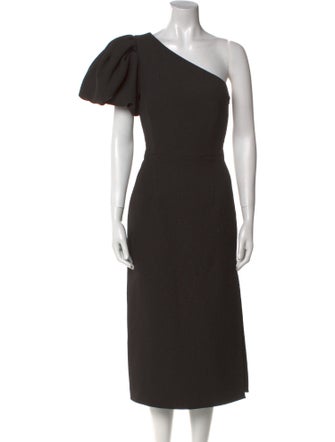 Rebecca Vallance One-Shoulder Midi Length Dress