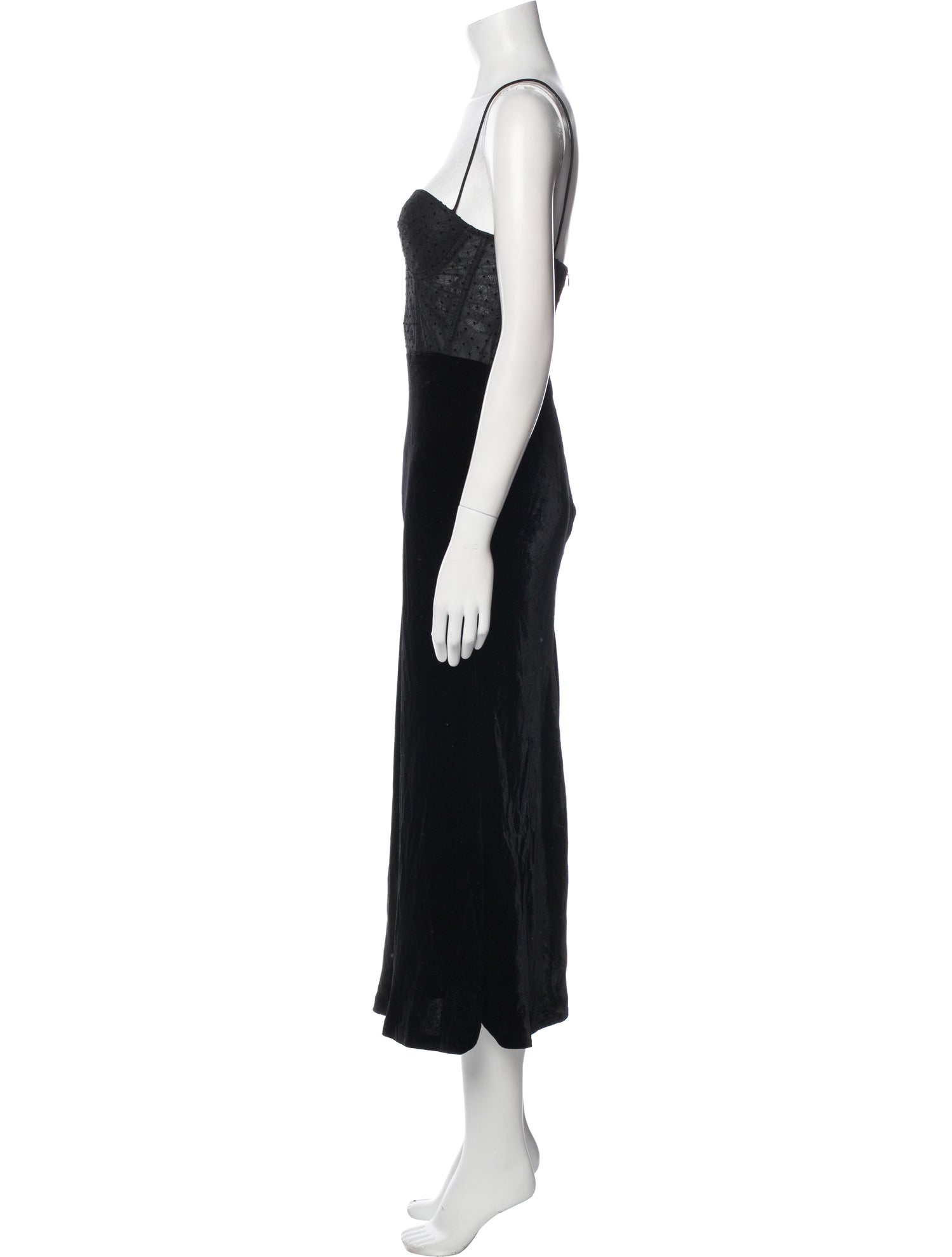 Rebecca Vallance Square Neckline Long Dress w/ Tags