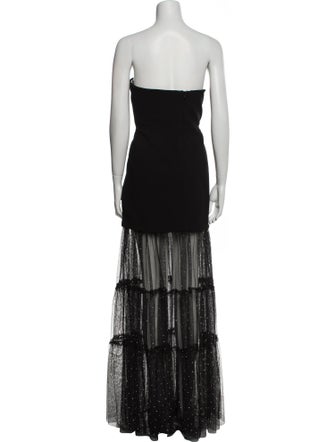 Rebecca Vallance Strapless Long Dress