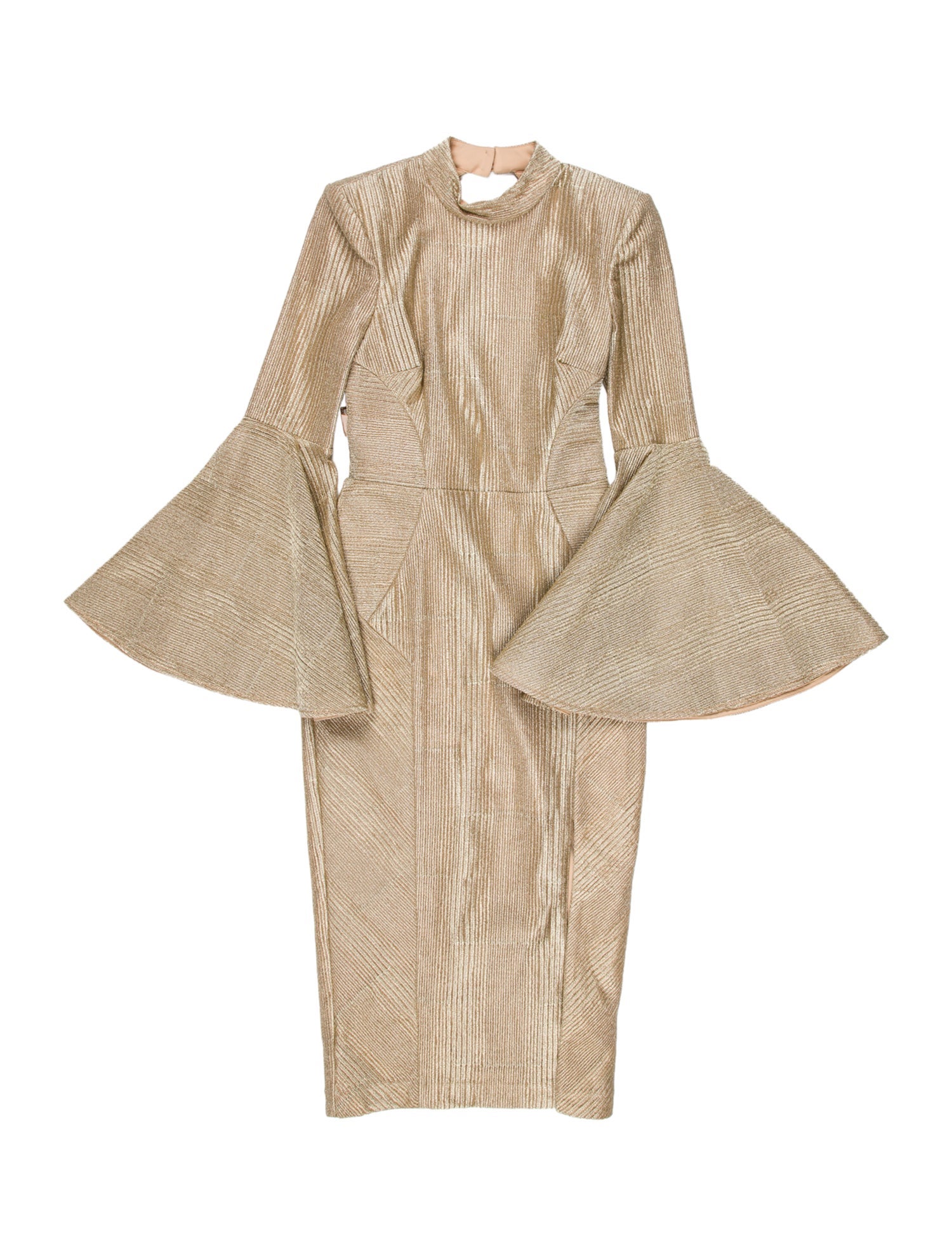 Rebecca Vallance Mock Neck Midi Length Dress