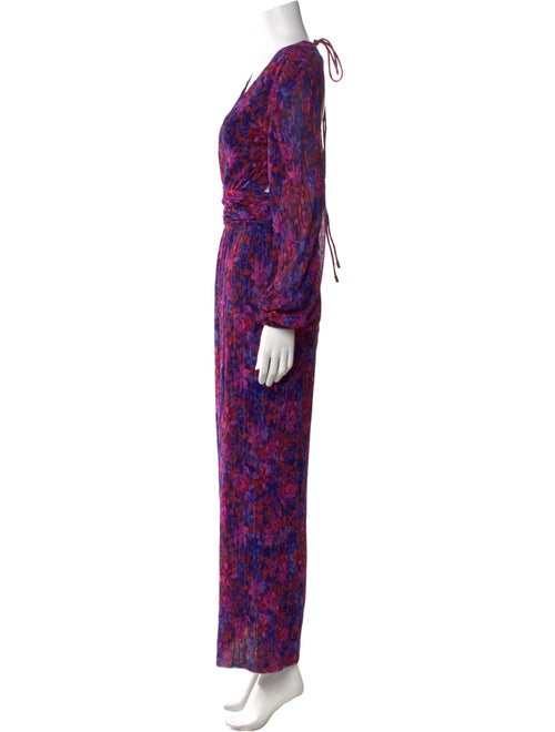 Rebecca Vallance Floral Print Long Dress