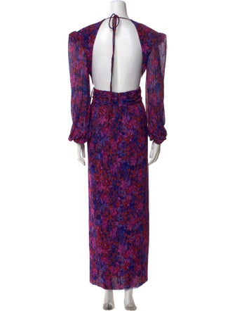 Rebecca Vallance Floral Print Long Dress