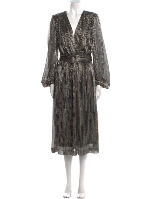 Rebecca Vallance Striped Long Dress