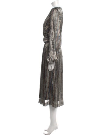 Rebecca Vallance Striped Long Dress