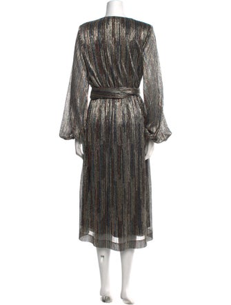 Rebecca Vallance Striped Long Dress