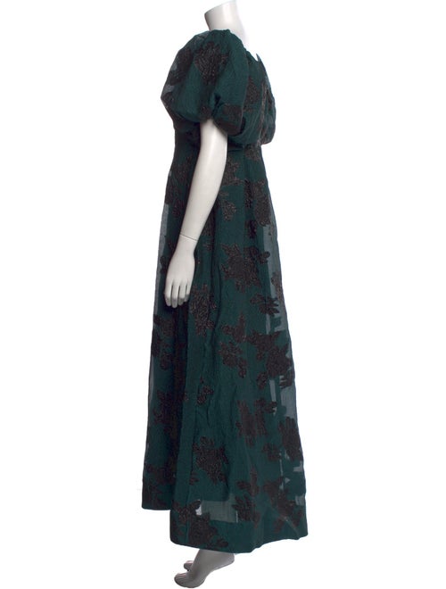 Rebecca Vallance Floral Print Long Dress