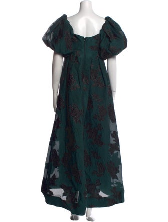 Rebecca Vallance Floral Print Long Dress