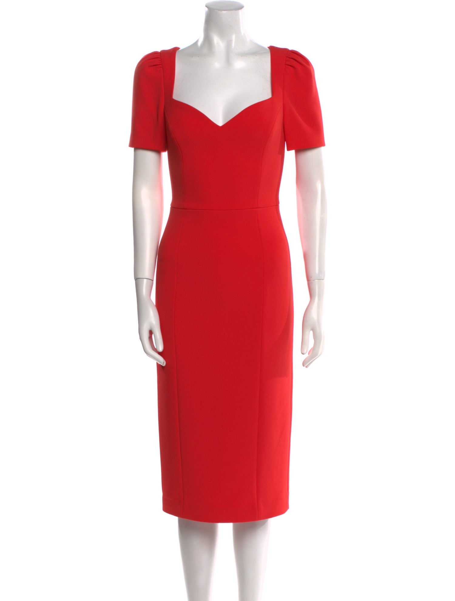 Rebecca Vallance Square Neckline Midi Length Dress