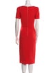 Rebecca Vallance Square Neckline Midi Length Dress