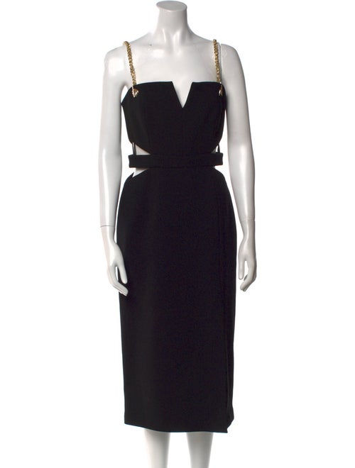 Rebecca Vallance Square Neckline Midi Length Dress