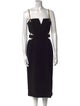 Rebecca Vallance Square Neckline Midi Length Dress