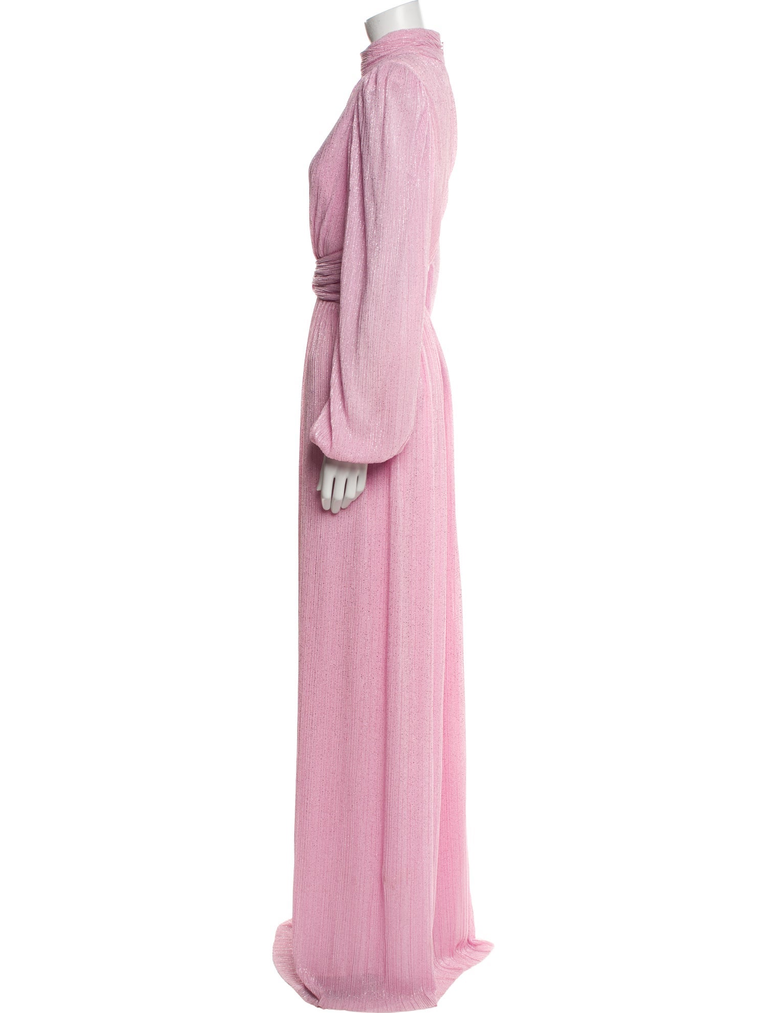 Rebecca Vallance Mock Neck Long Dress