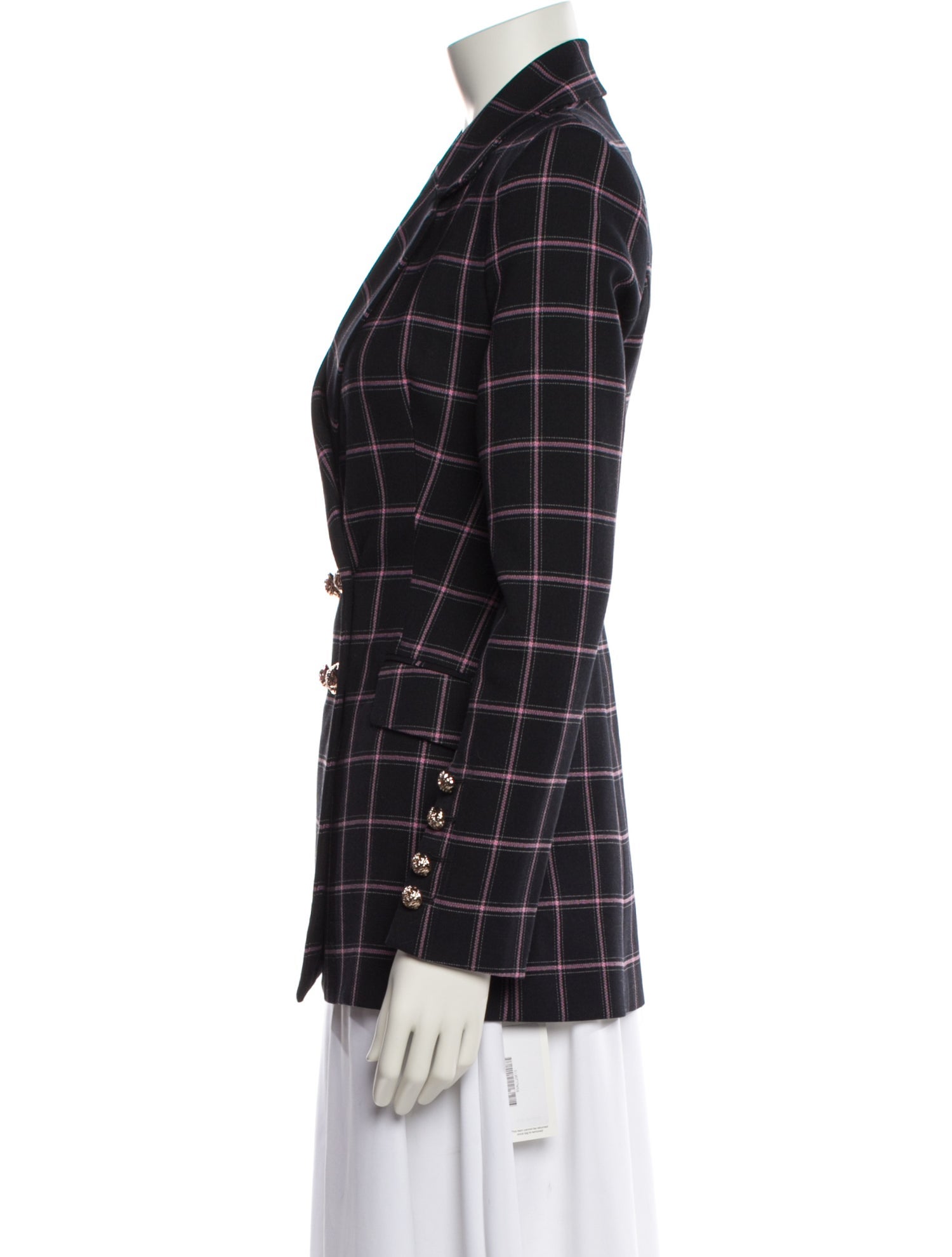 Rebecca Vallance Plaid Print Blazer