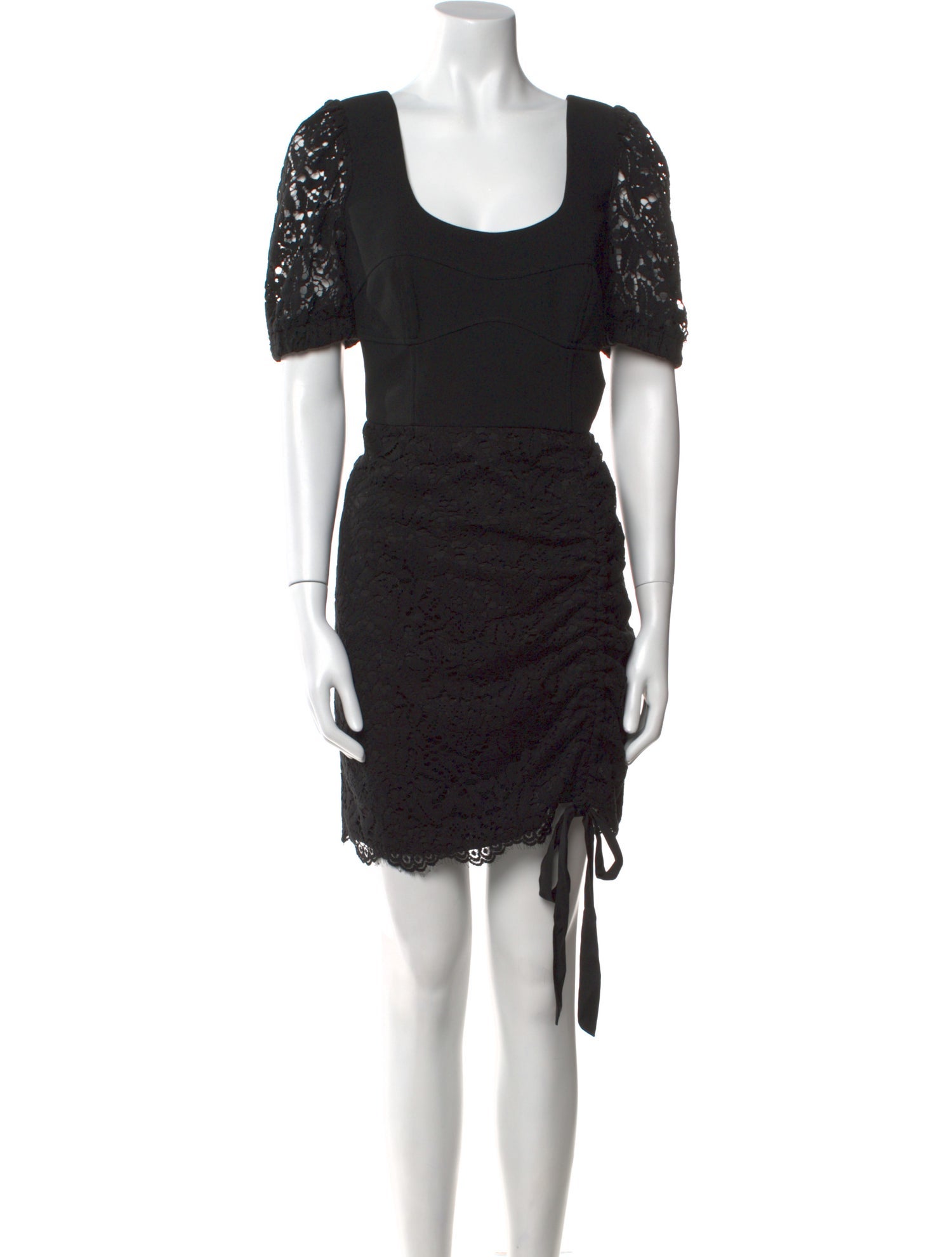 Rebecca Vallance Scoop Neck Mini Dress - Black Dresses, Clothing -  RVALL25633 | The RealReal