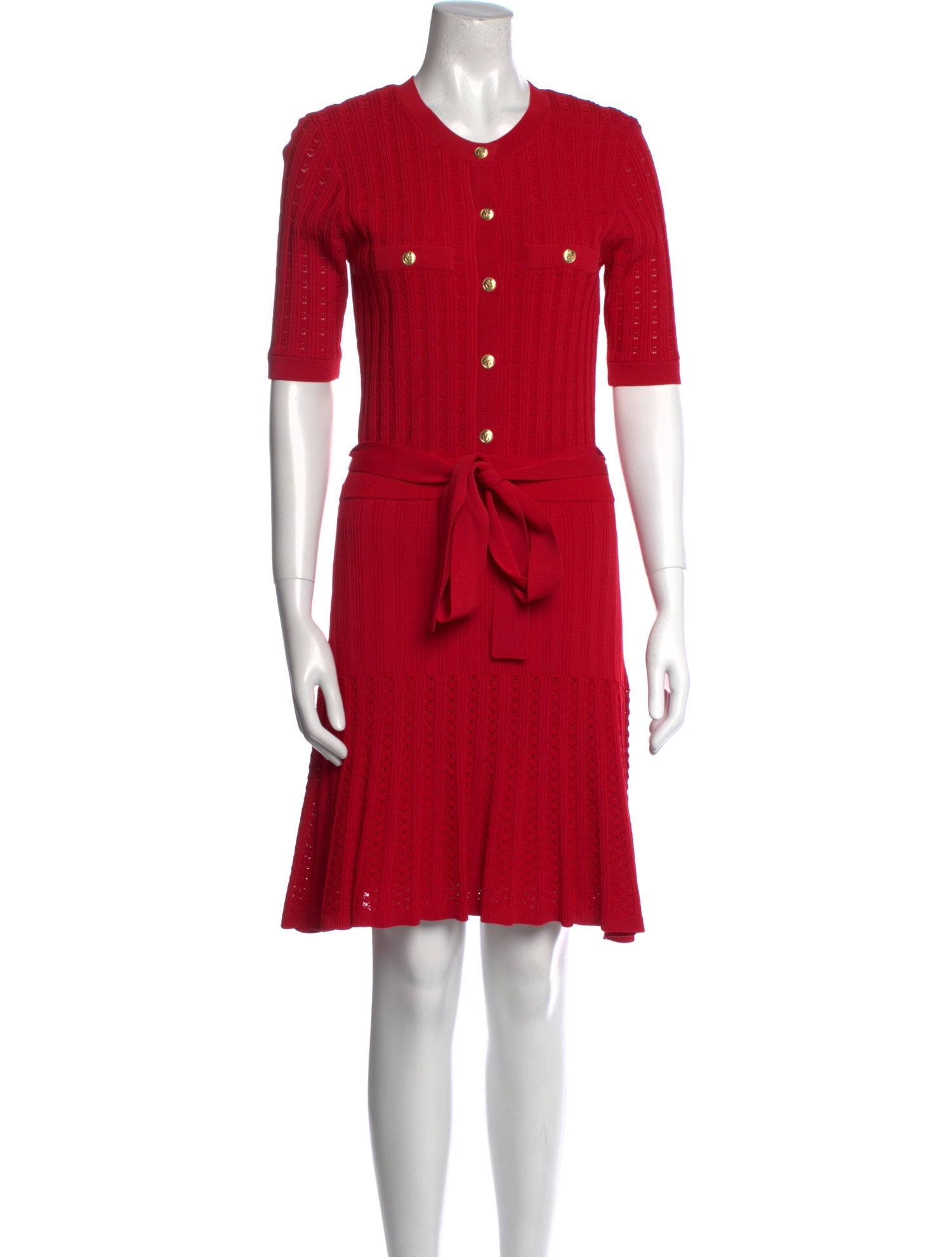 Rebecca Vallance Crew Neck Knee-Length Dress