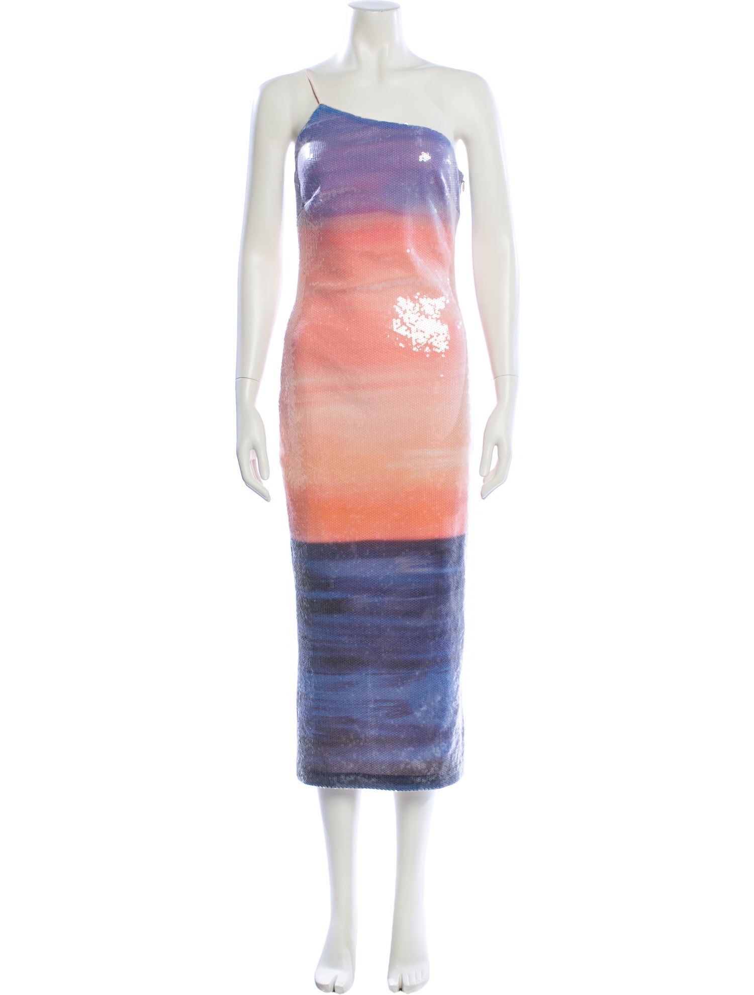Rebecca Vallance Tie-Dye Print Midi Length Dress