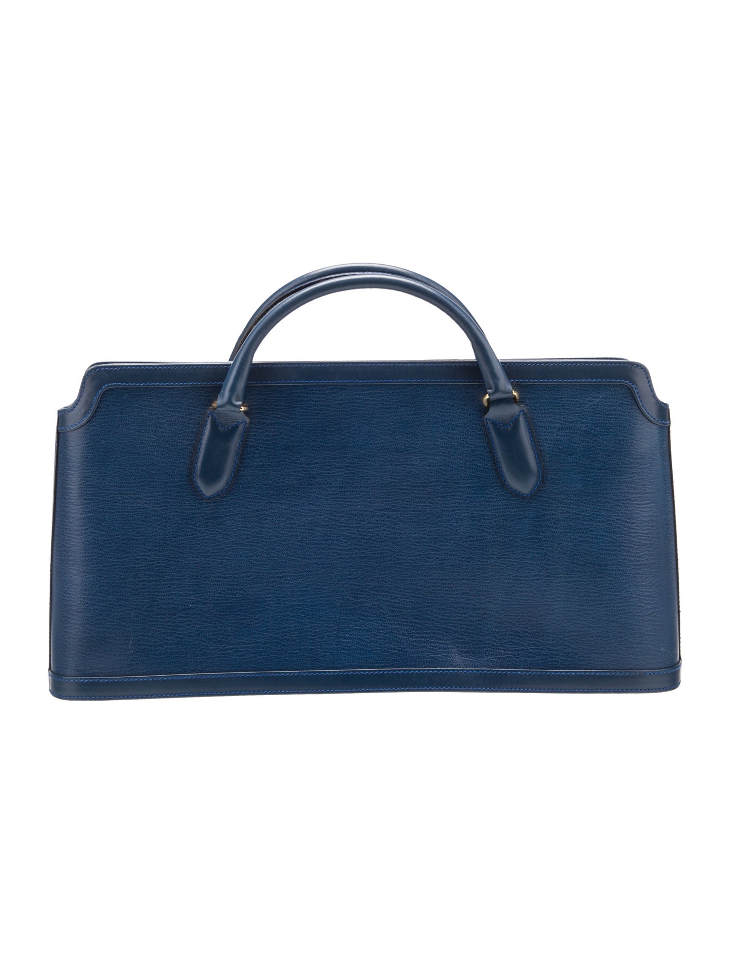 Revillon Leather Top Handle Bag