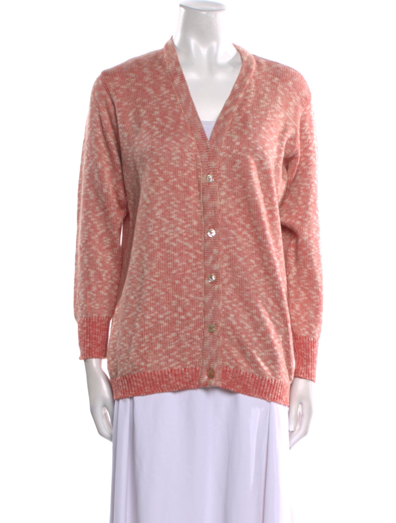 Revillon Tie-Dye Print V-Neck Sweater