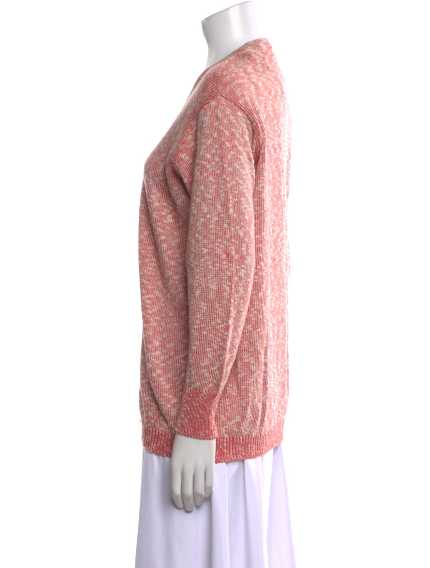 Revillon Tie-Dye Print V-Neck Sweater