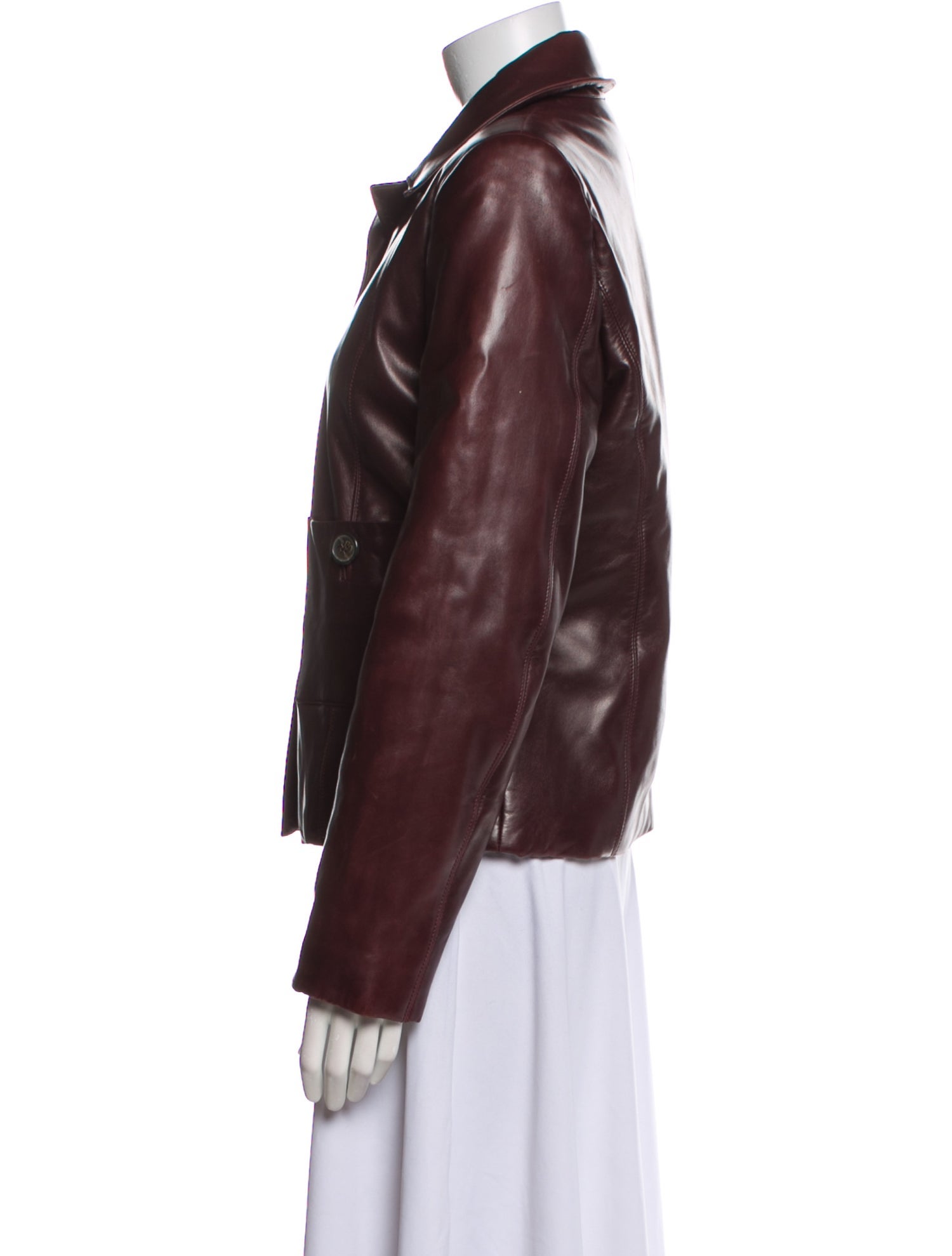 Revillon Vintage Leather Biker Jacket