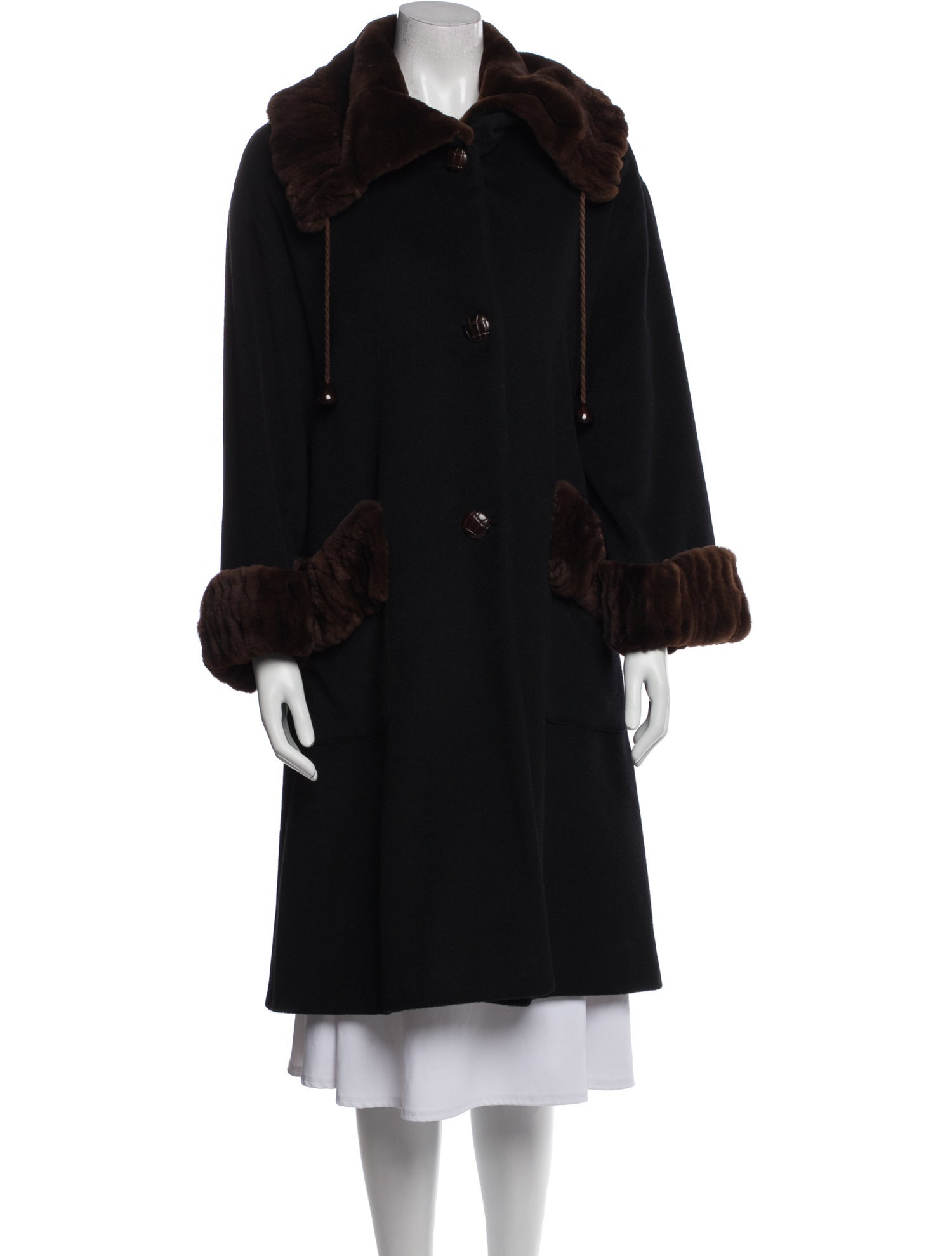 Revillon Mink Faux Fur Coat