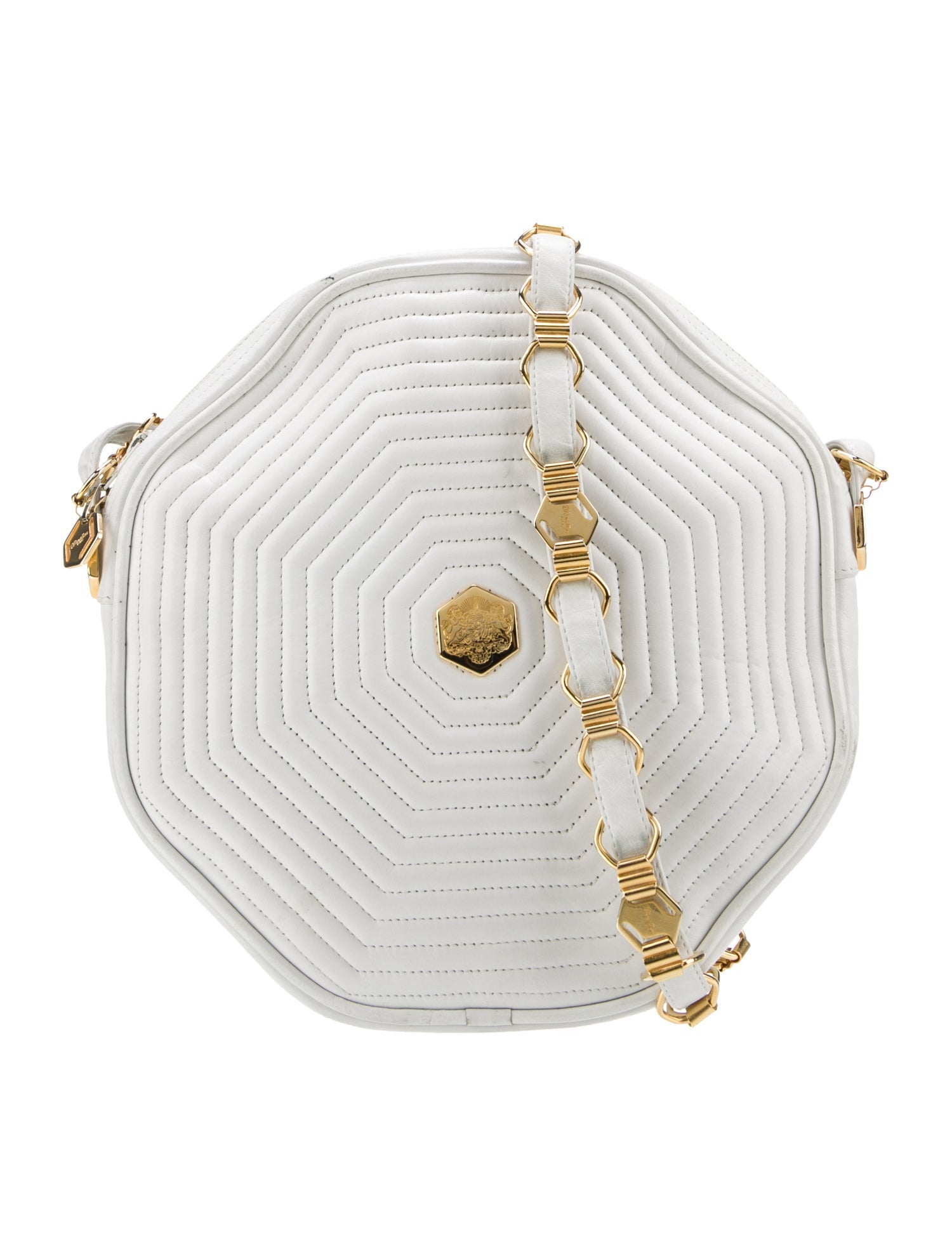 Revillon Leather Evening Bag