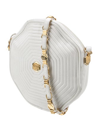 Revillon Leather Evening Bag