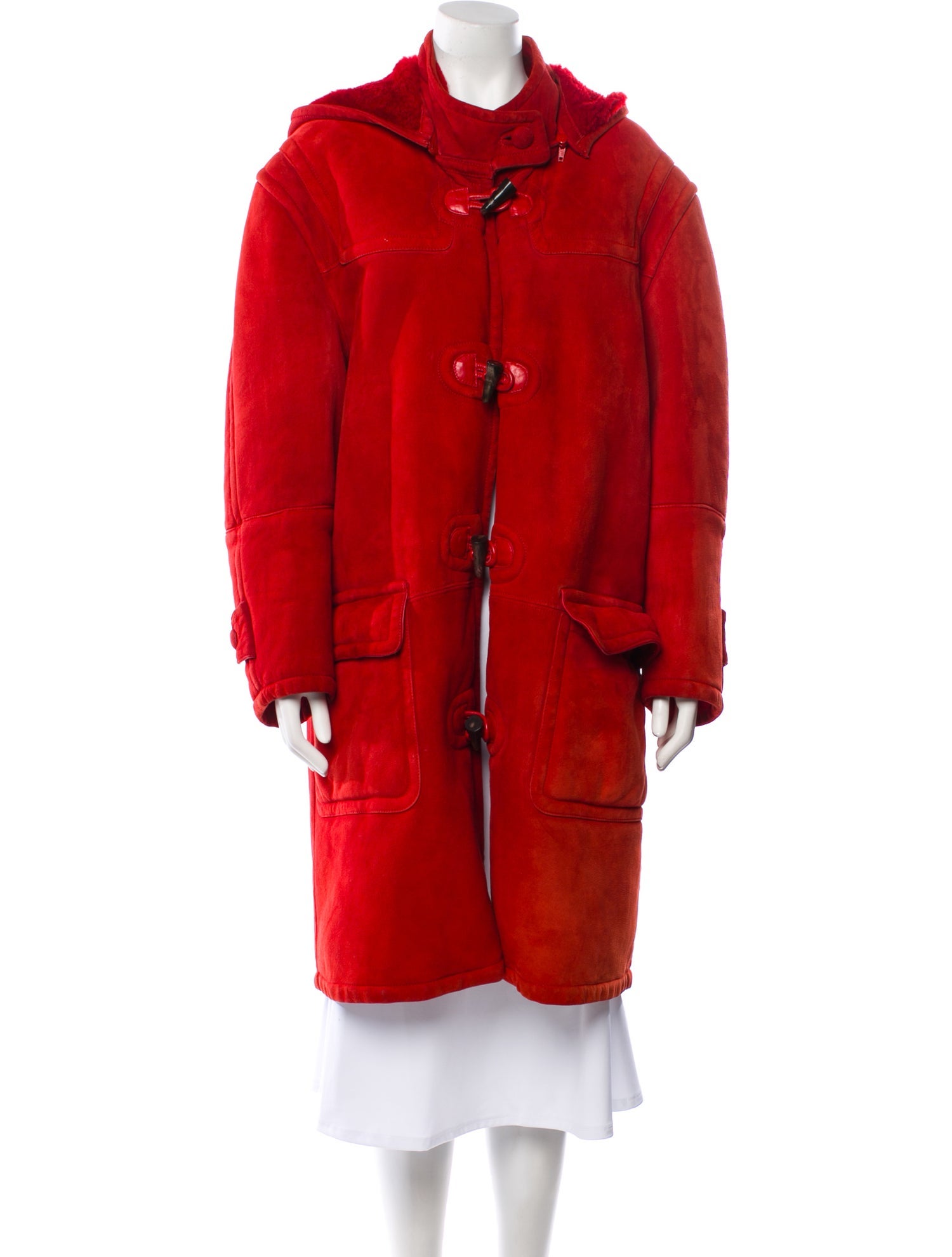 Revillon Shearling Faux Fur Coat