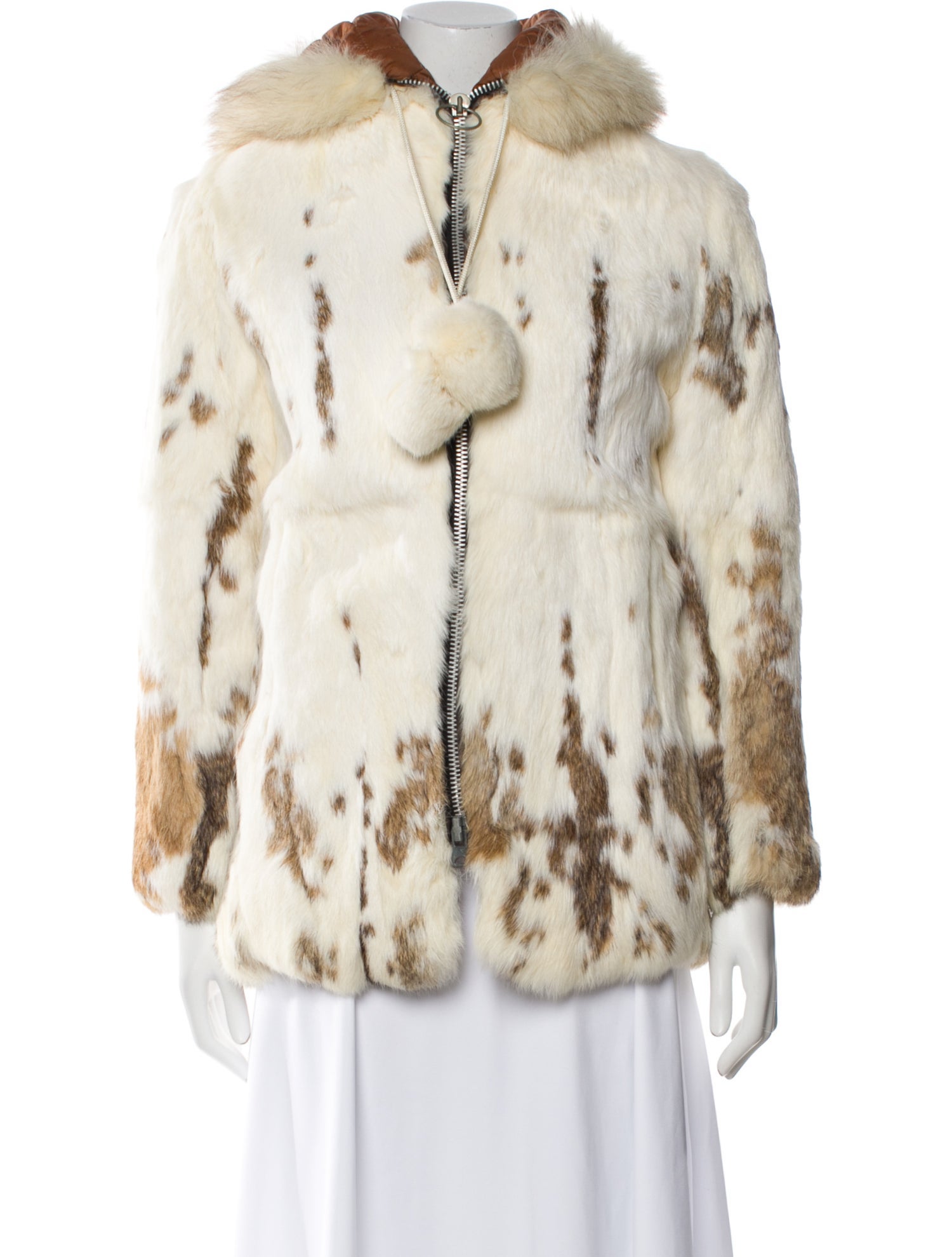 Revillon Animal Print Fur Jacket