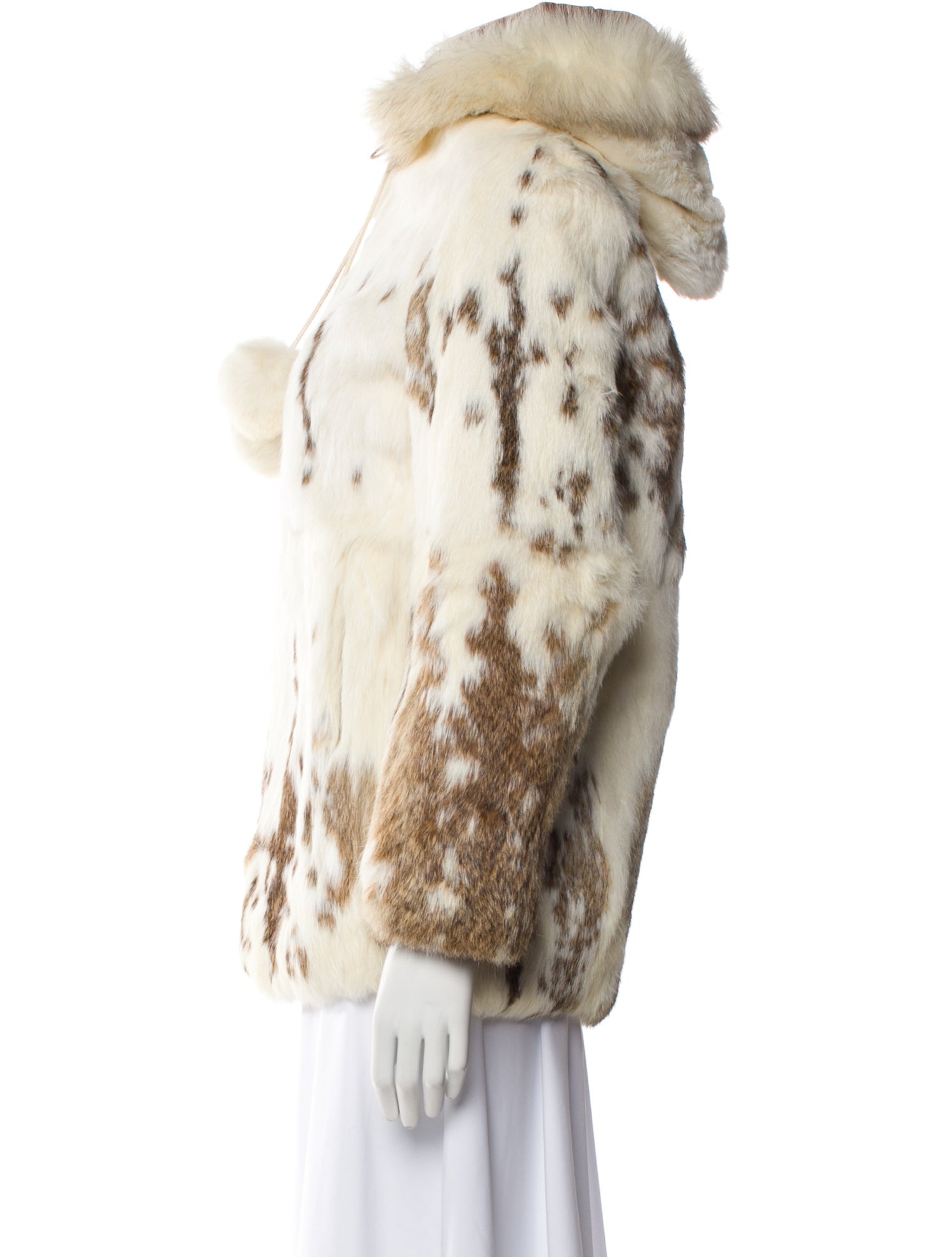 Revillon Animal Print Fur Jacket