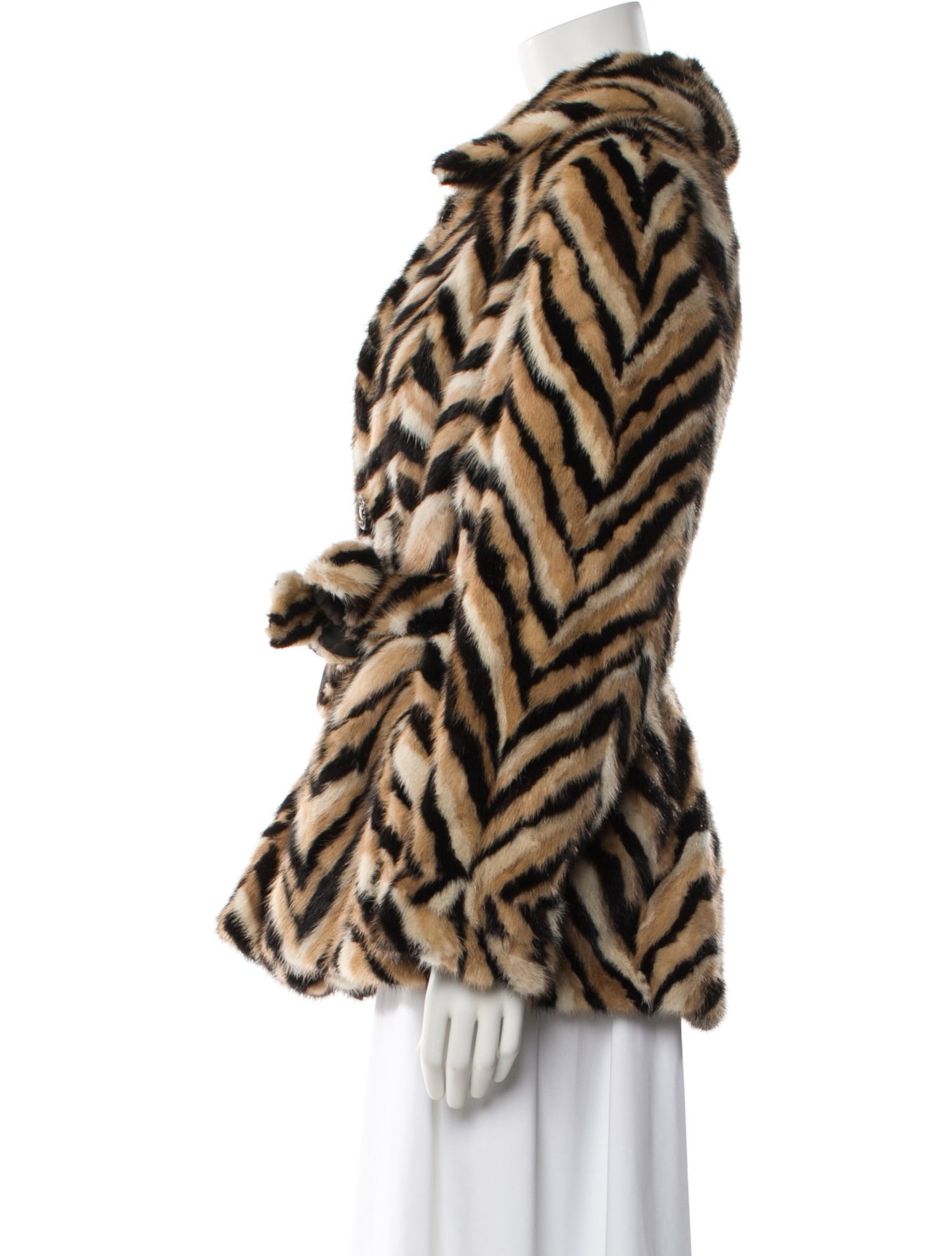 Revillon Mink Animal Print Fur Coat