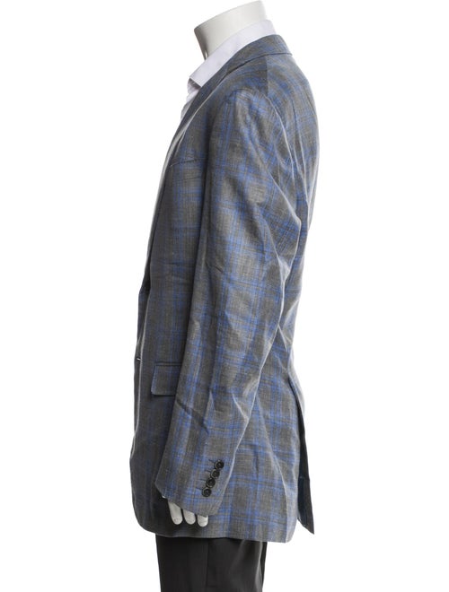 Ravazzolo Wool Plaid Print Blazer
