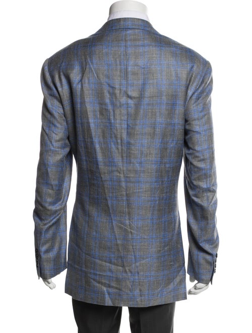Ravazzolo Wool Plaid Print Blazer