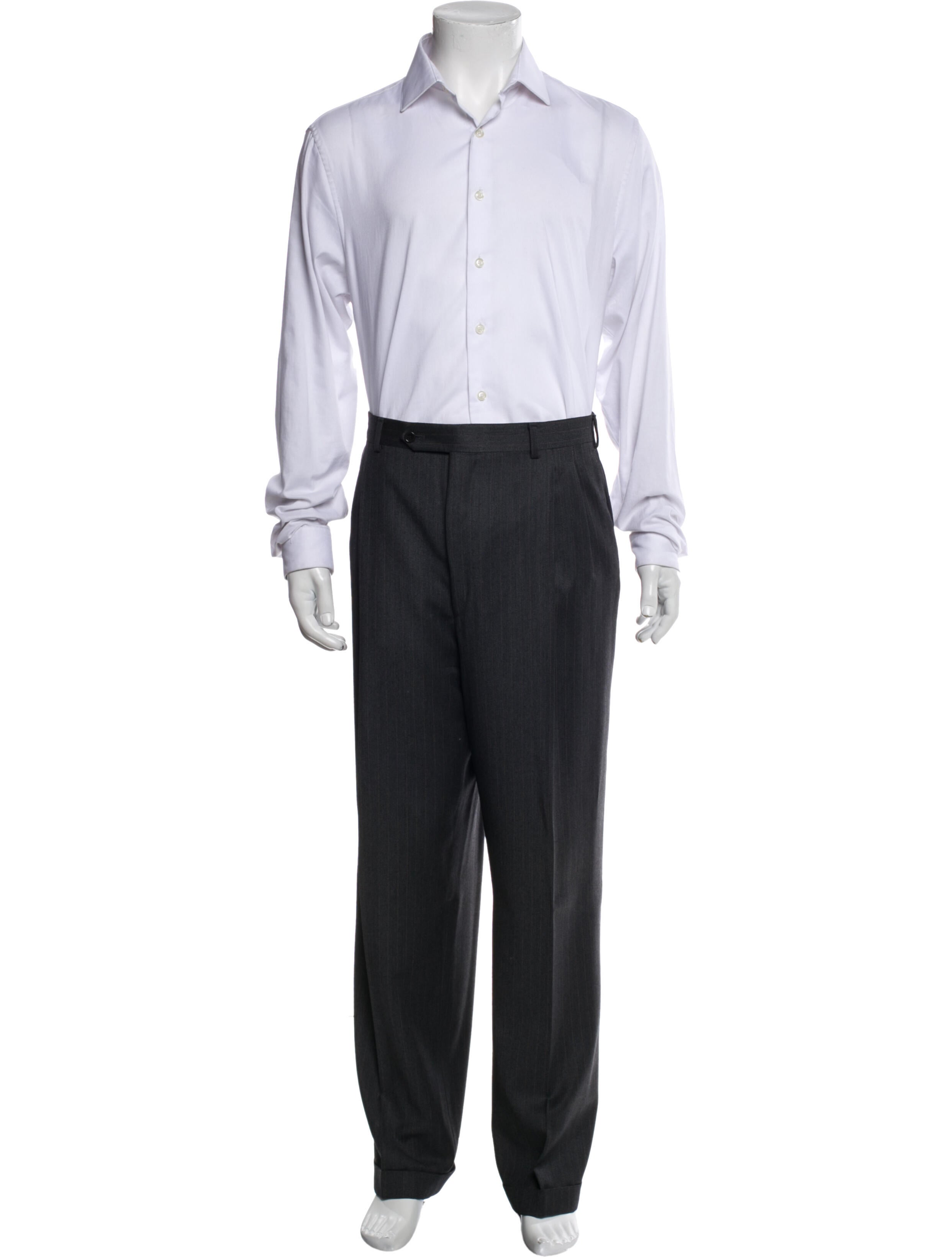 Ravazzolo Wool Striped Two-Piece Suit