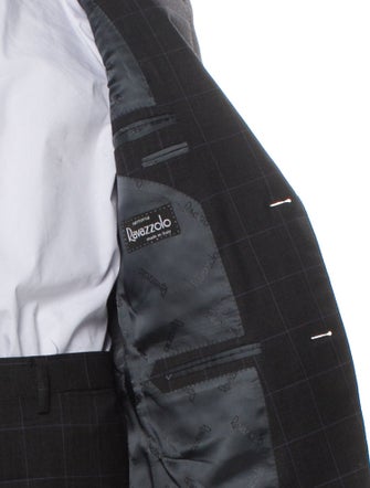 Ravazzolo Virgin Wool Plaid Print Two-Piece Suit