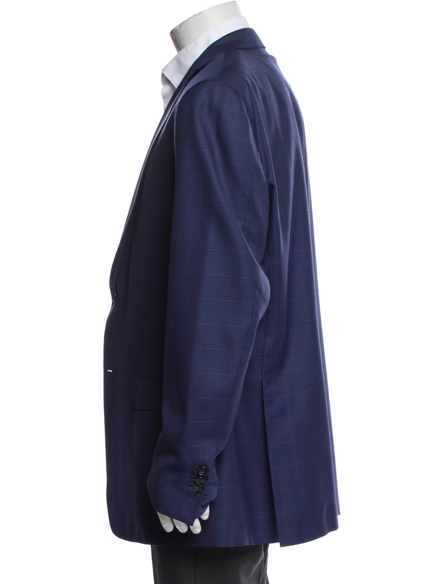 Ravazzolo Wool Plaid Print Blazer