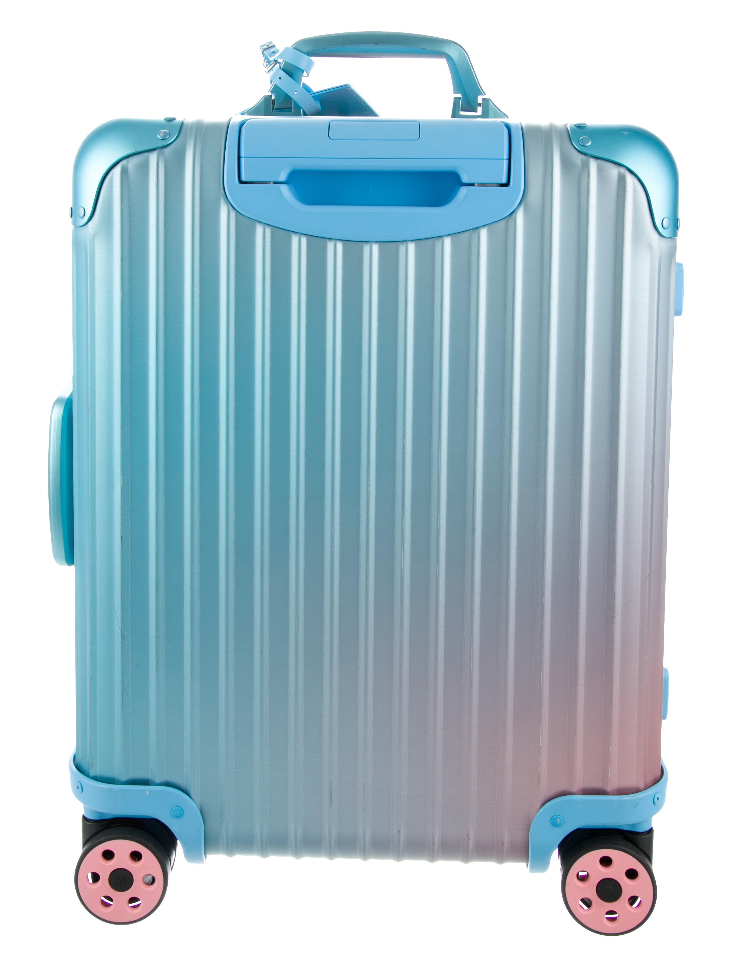 Rimowa Ombré Aluminum Suitcase - Blue Luggage and Travel, Handbags