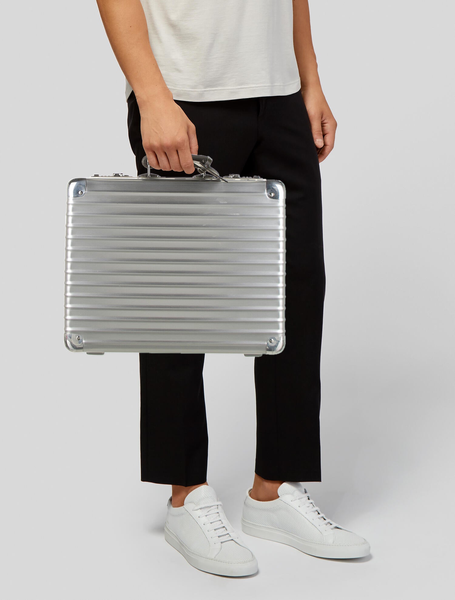 Rimowa Hardshell Metal Briefcase Silver Briefcases, Bags RWA21040