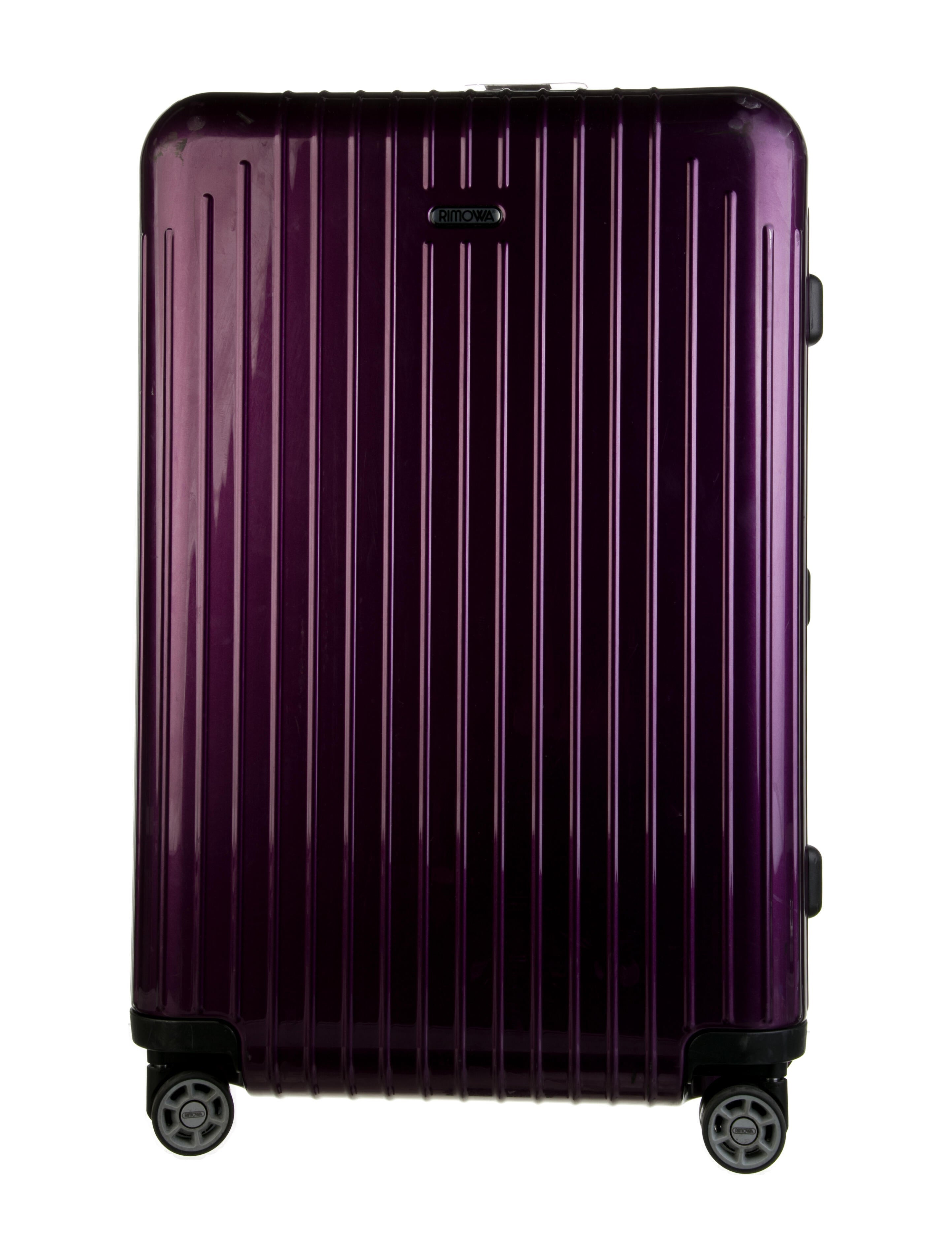 Rimowa Plastic Carryon Rolling Suitcase Purple Luggage and Travel