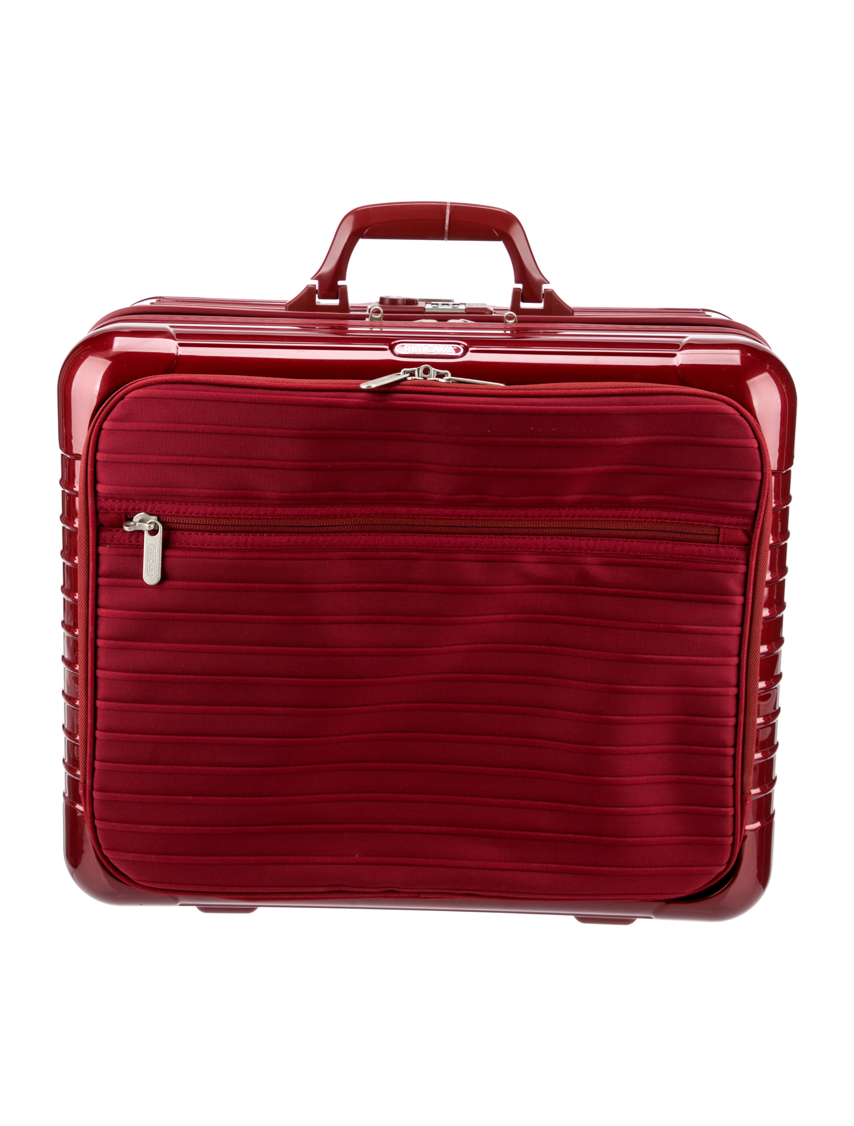 Rimowa Plastic Rolling Suitcase Red Suitcases, Luggage RWA23494