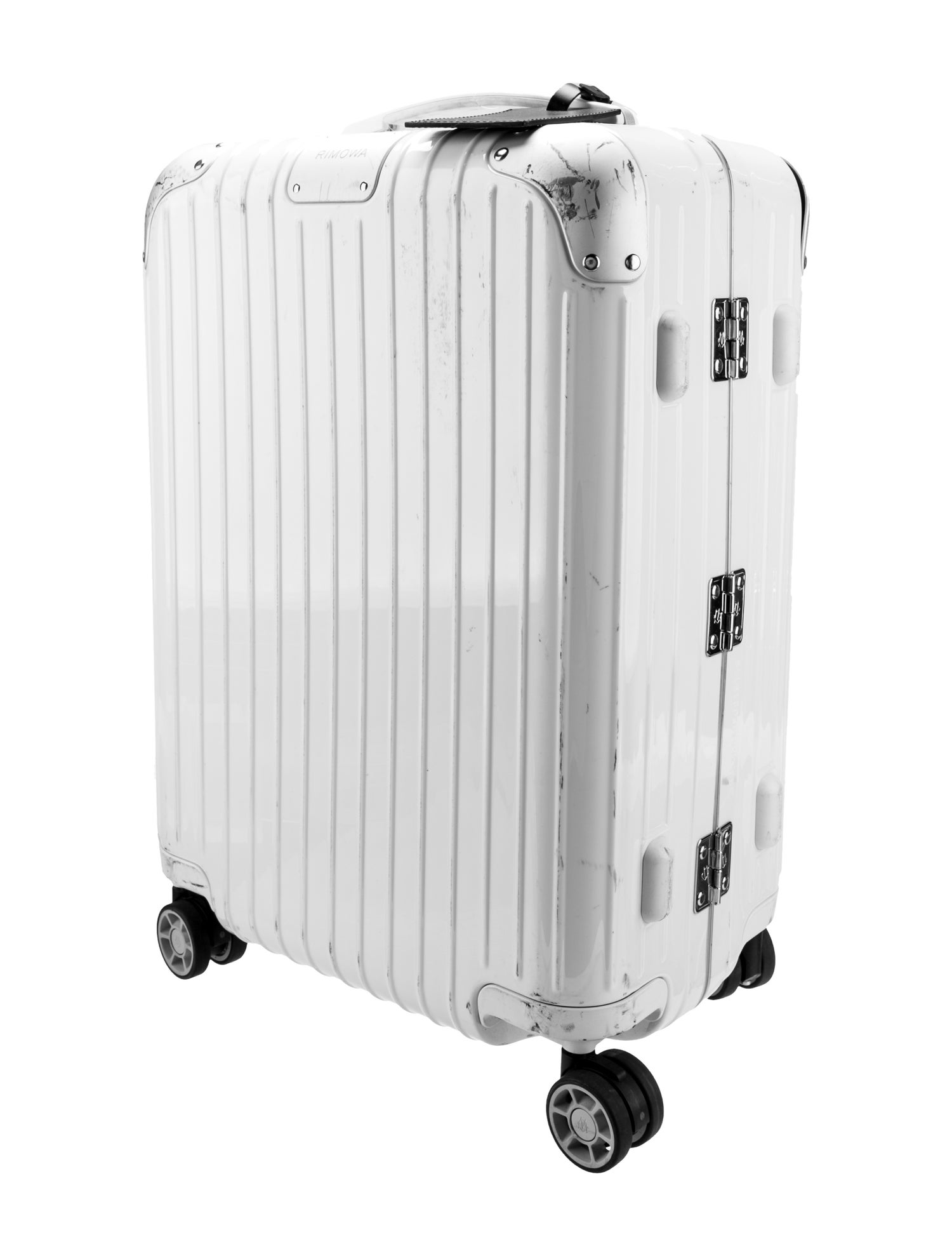 Rimowa Aluminum Rolling Suitcase Silver Luggage and Travel, Handbags RWA24096 The RealReal