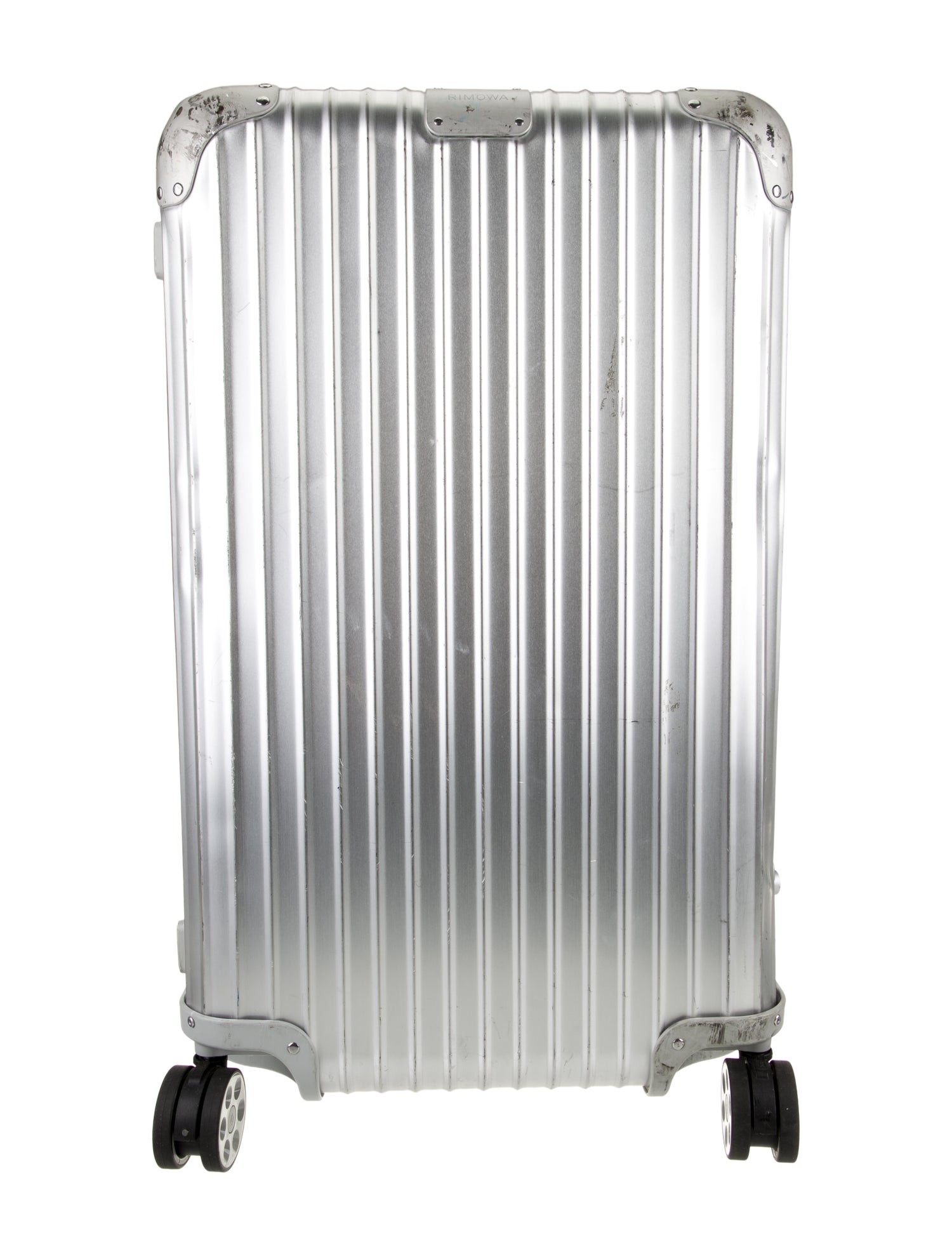 Rimowa Silver Aluminum Rolling Suitcase