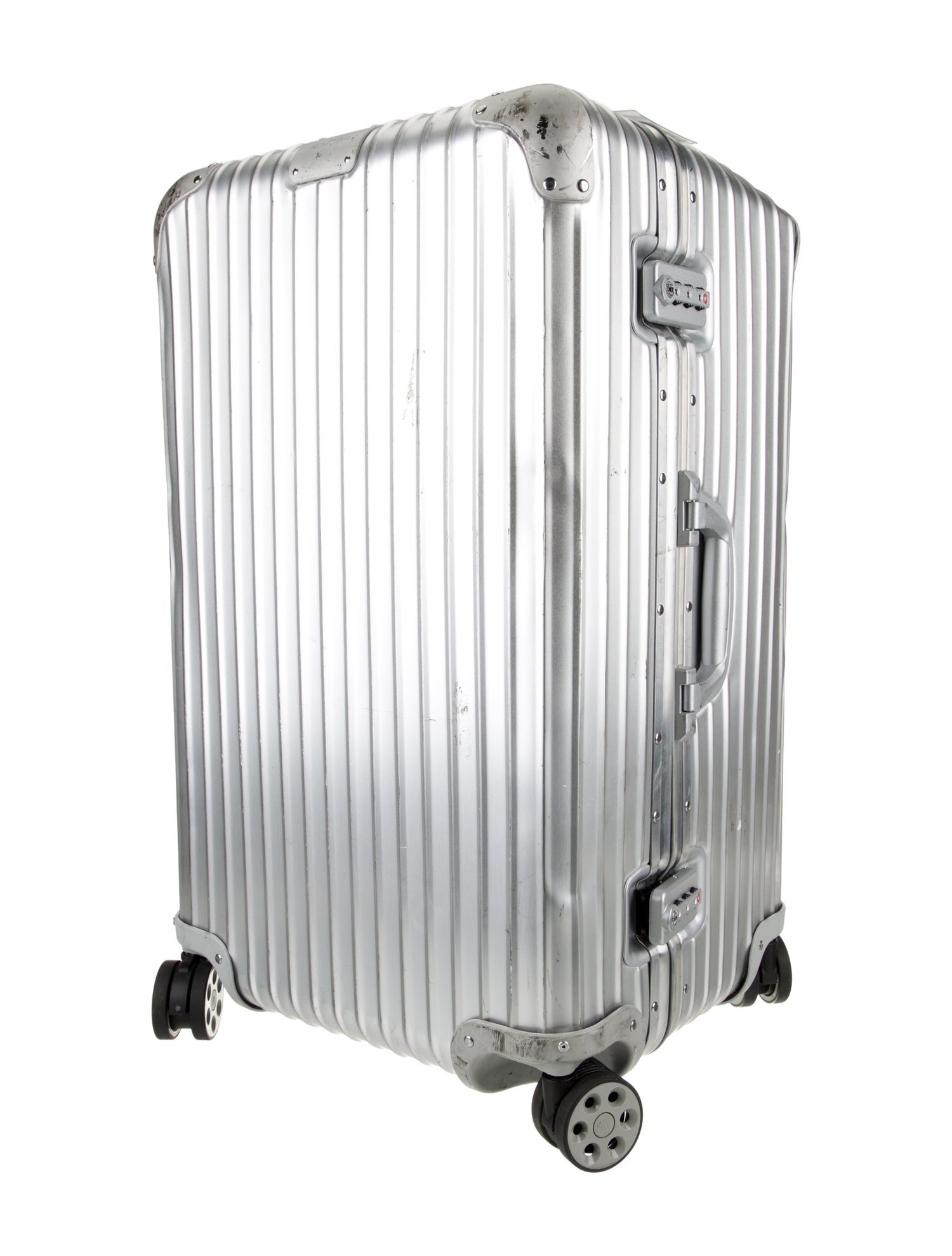Rimowa Silver Aluminum Rolling Suitcase