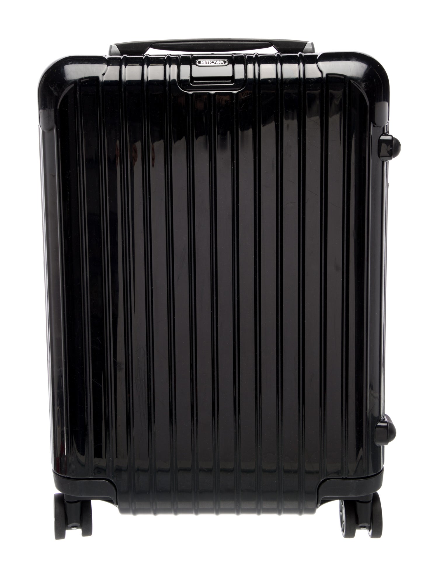 Rimowa mens black carry on suitcase