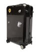Rimowa black rolling suitcase