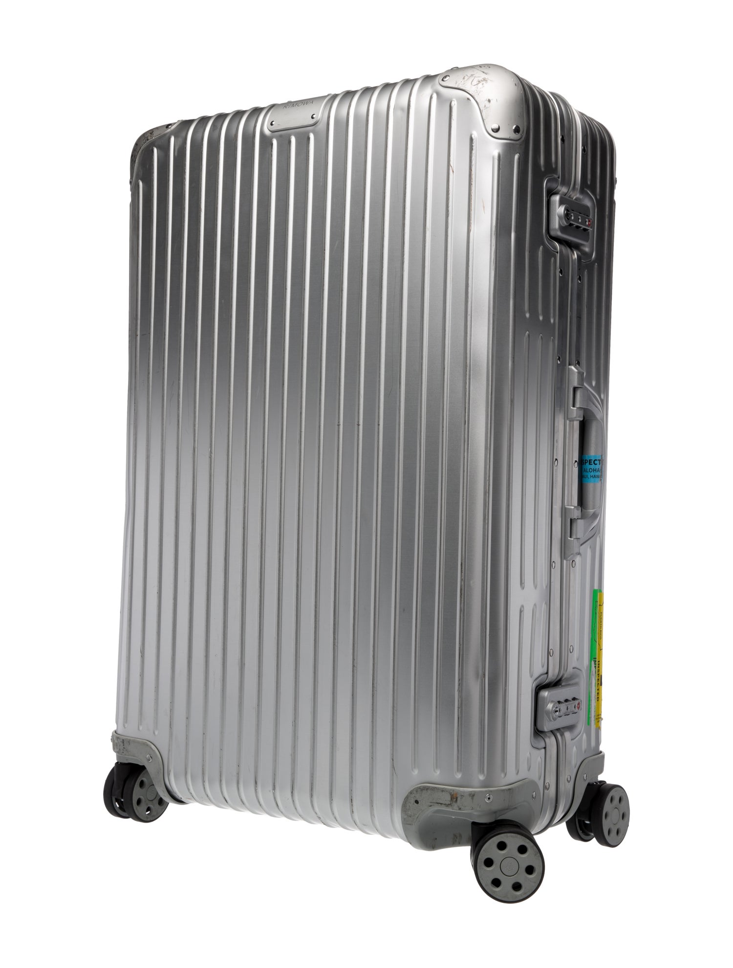 Rimowa silver aluminium rolling suitcase