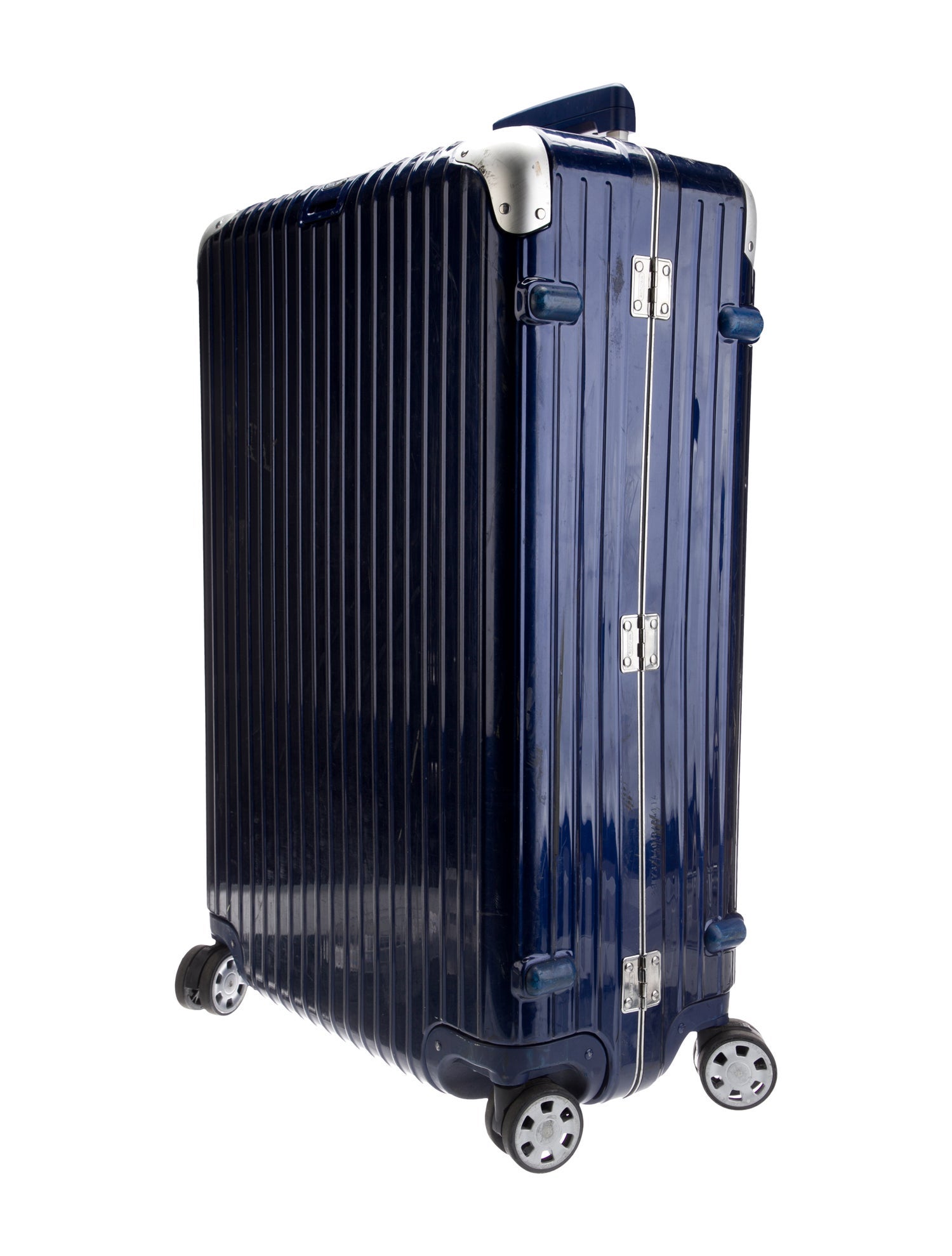 Rimowa Blue Polycarbonate Rimowa Suitcase Luggage