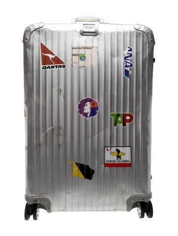 Pre-owned Rimowa Aluminum Hardcover Suitcase In Silver