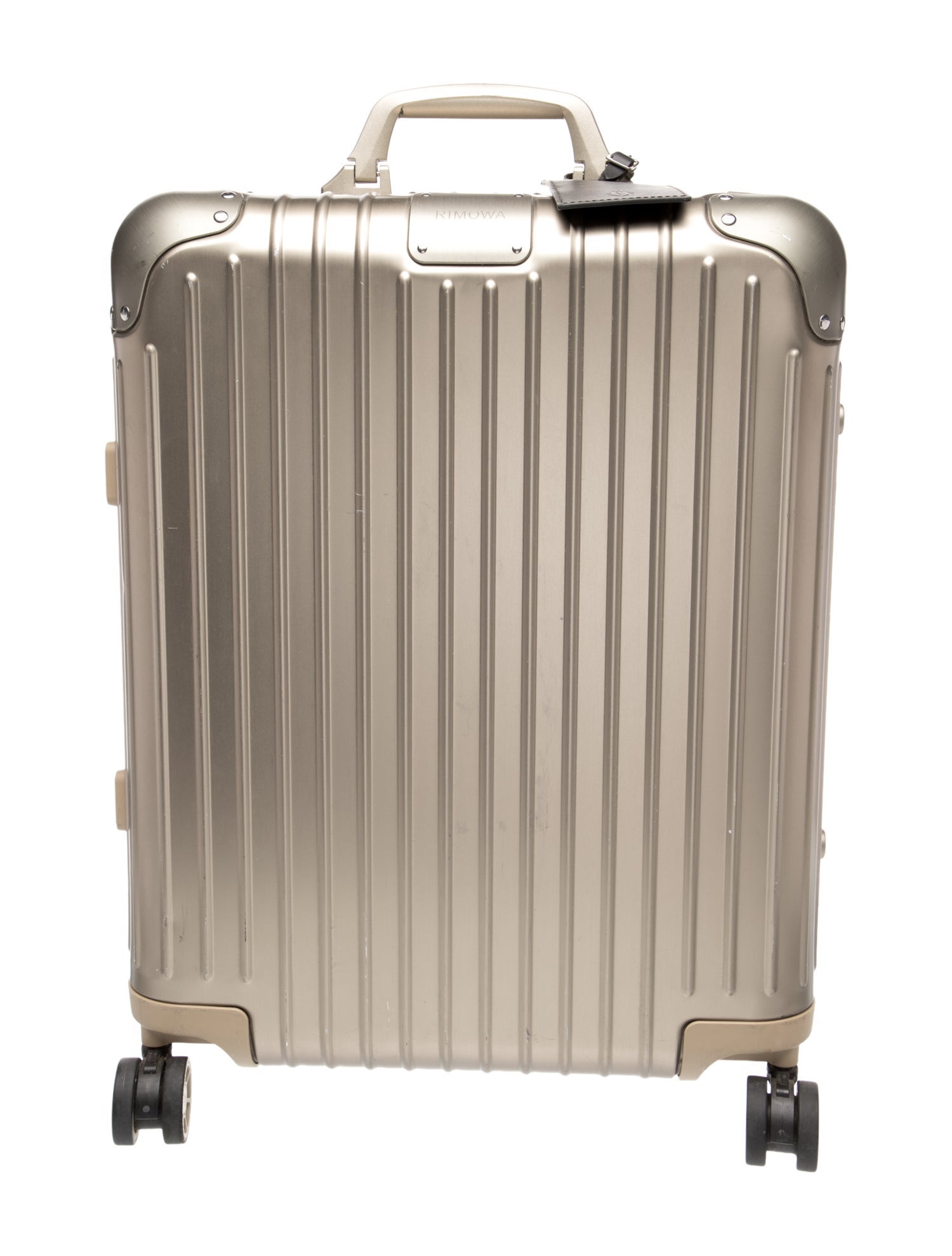 Rimowa Men's brown rolling suitcase