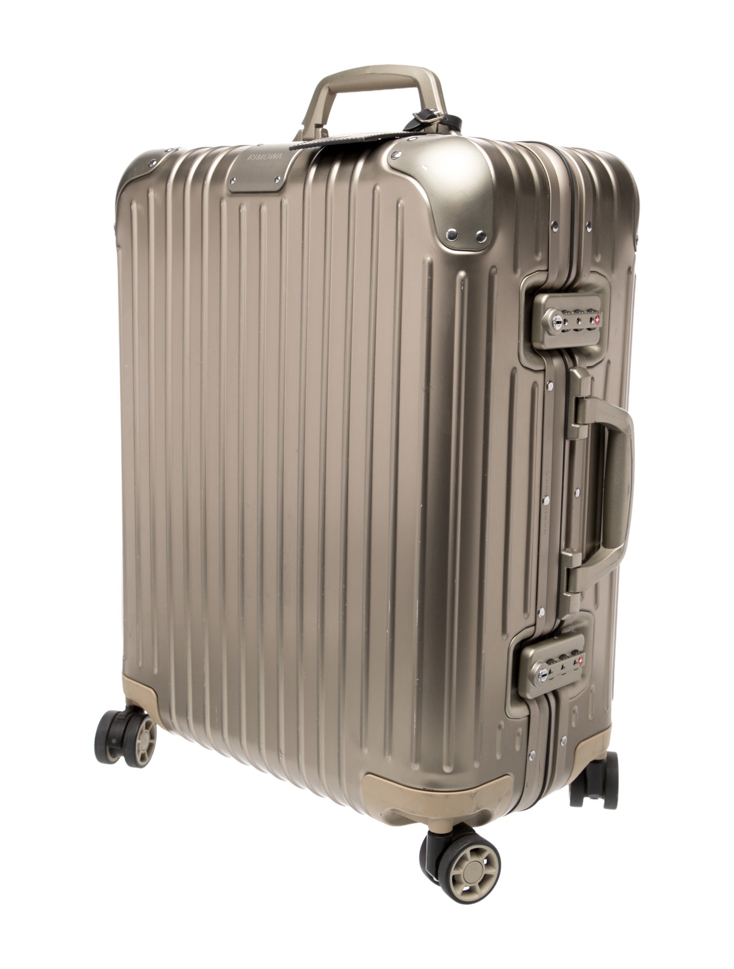 Rimowa Men's brown rolling suitcase